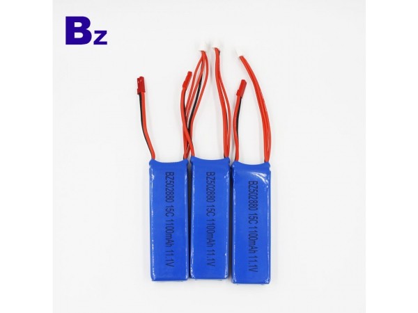 航模高倍率電池 - BZ 502880 - 1100mah - 15c - 11.1v - 3S - 鋰離子電池 - 可充電電池