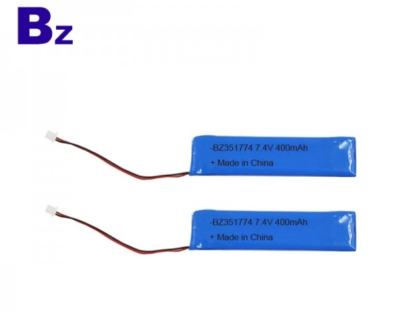 醫療電池 - BZ 351772 - 7.4V - 400mAh - 鋰聚合物電池 - 可充電電池