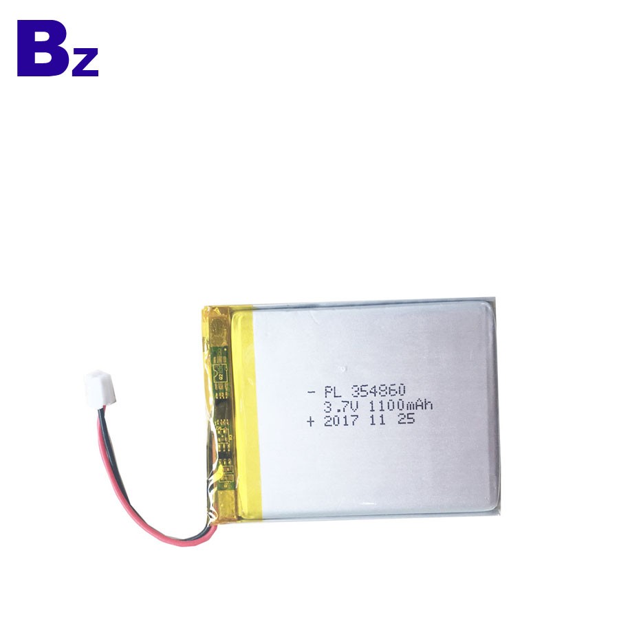 354860 1100mAh 3.7V 可充電LiPo電池