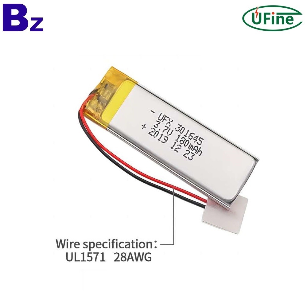工廠客製 3.7V 180mAh 電池