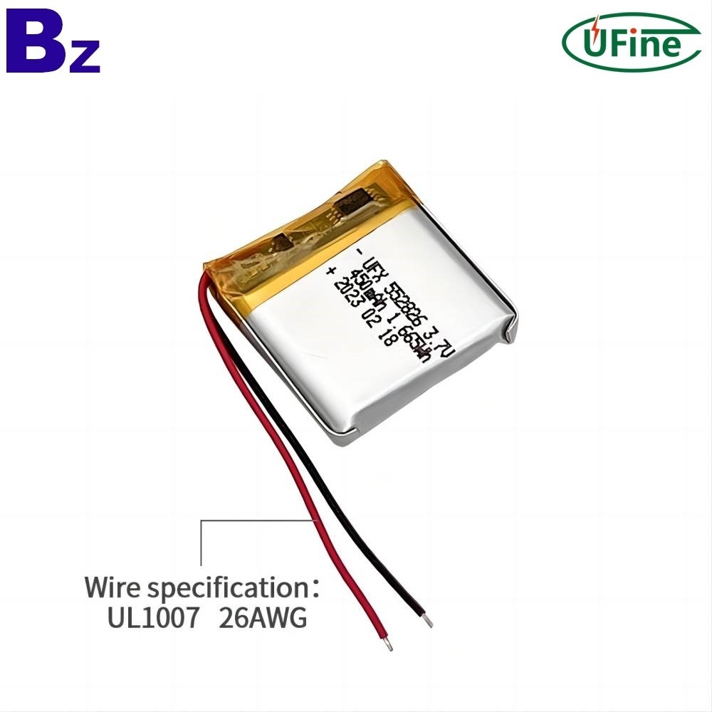 552826 3.7V 450mAh 鋰離子電池