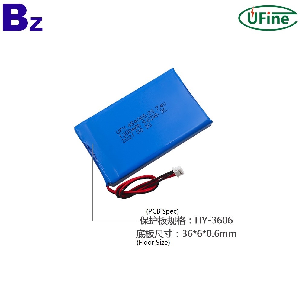 鋰電芯廠定制 7.4V 1300mAh 電池組