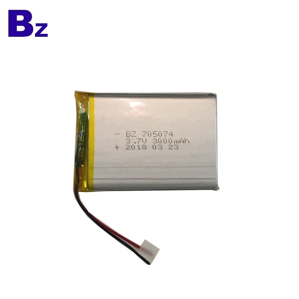 705074 3000mah 3.7V 鋰電池