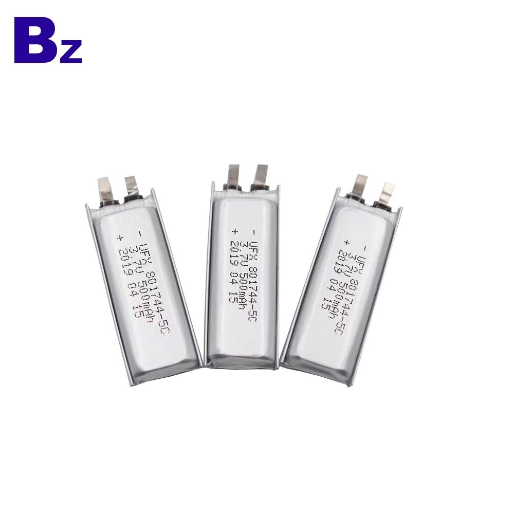 電子煙充電盒的電池 801744 5C 3.7v 500mAh 鋰電池