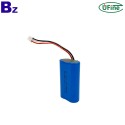 工廠供應智能指紋鎖電池 BZ 18650-2S 7.4V 2200mAh 圓柱電池組