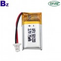鋰電池工廠批發 UFX 501220 3.7V 75mAh 化妝鏡鋰聚合物電池