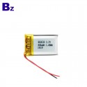 用於LED自行車燈的長壽命可充電電池 BZ 802030 400mAh 3.7V 鋰聚合物電池，具有KC認證
