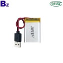 中國鋰聚合物電芯製造商定制 UFX 103450 2000mAh 3.7V 可充電鋰電池帶 USB 連接器