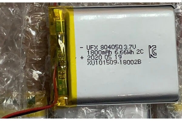 1800mAh 3.7V 2C 電池