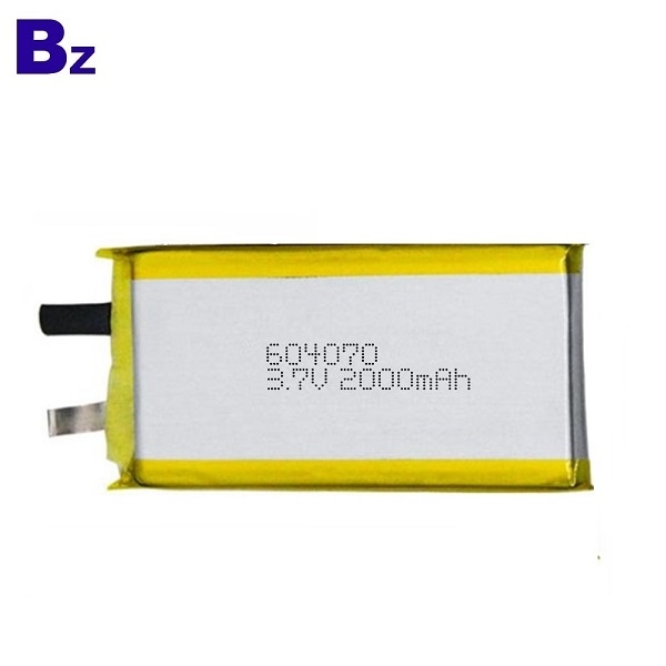 KC認證用於空氣淨化器的鋰聚合物電池BZ 604070 2000mAh 3.7V可充電LiPo電池