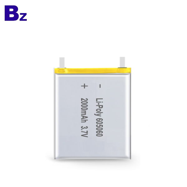 KC認證用於電子美容產品的聚合物鋰離子電池BZ 605060 2000mAh 3.7V LiPo電池