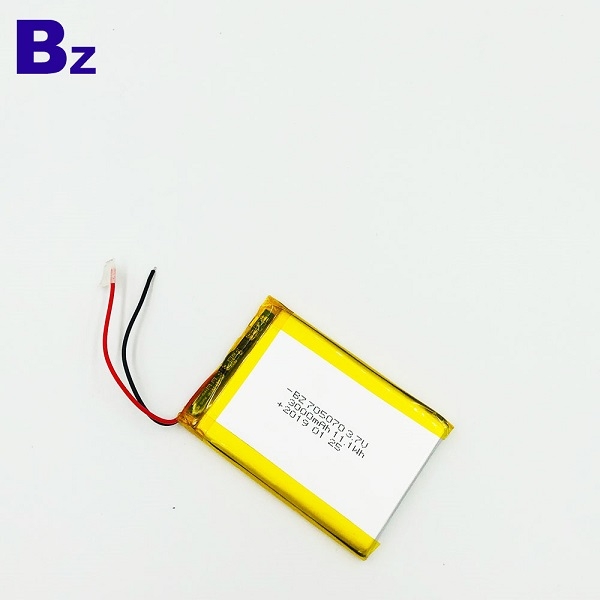 705070 3000mah 3.7V可充電電池