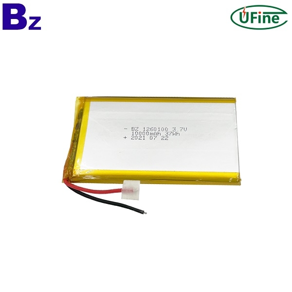 1260100 3.7V 10000mAh 鋰聚合物電池