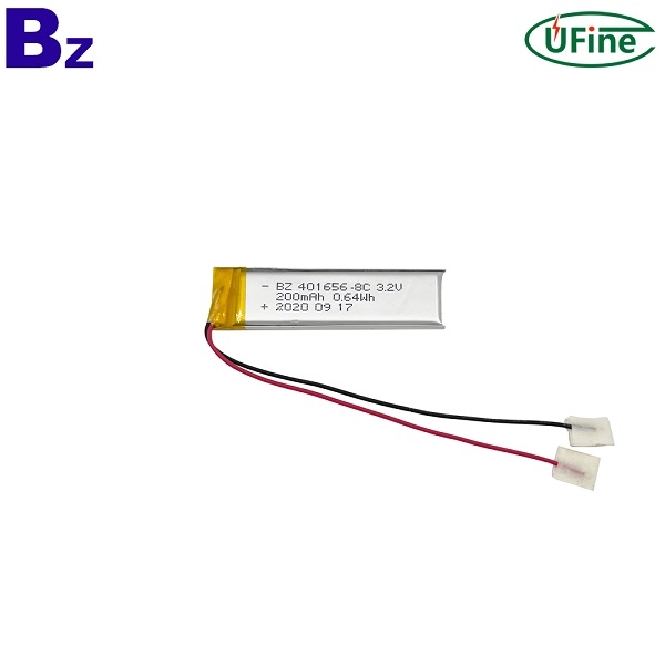 401656 3.2V 200mAh 8C 放電磷酸鐵鋰電池