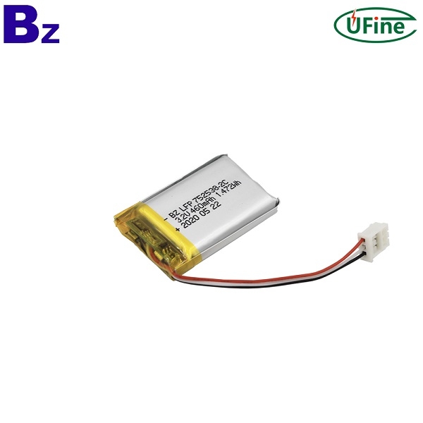 752538-2C 3.2V 460mAh鋰聚合物電池