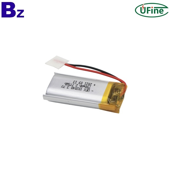 102040 3.7V 750mAh 鋰離子電池