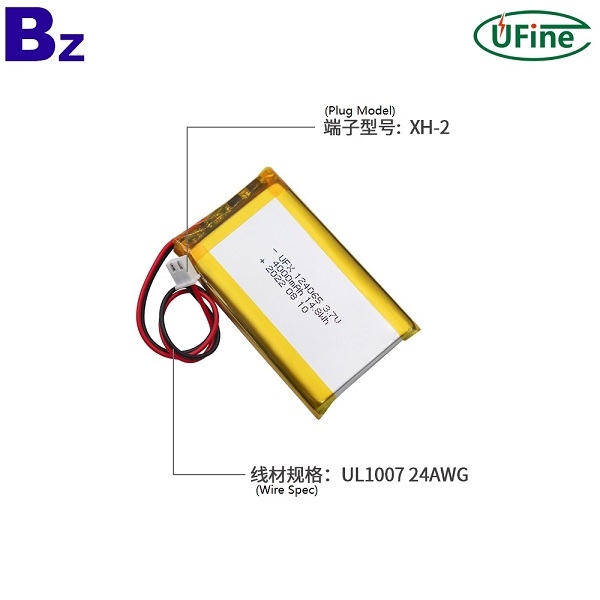 124065 4000mAh 3.7V鋰聚合物電池