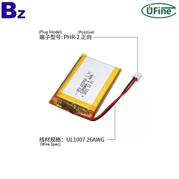 603450 3.7V 1200mAh鋰聚合物電池