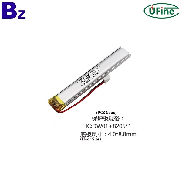 中國鋰電池製造商定制 900mAh 電池