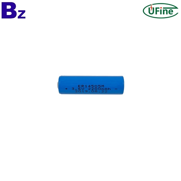ER14505 3.6V 2200mAh鋰亞硫酰氯電池