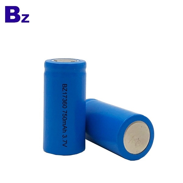 圓柱電池 BZ 17360 750mAh 3.7V 可充電鋰離子電池