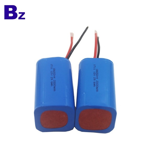 OEM 圓柱形電池 BZ 18650 4S 2000mAh 14.8V 可充電鋰離子電池