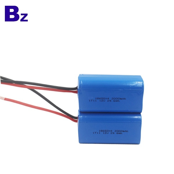 圓柱形電池 BZ 18650 4S 2000mAh 14.8V 可充電鋰離子電池