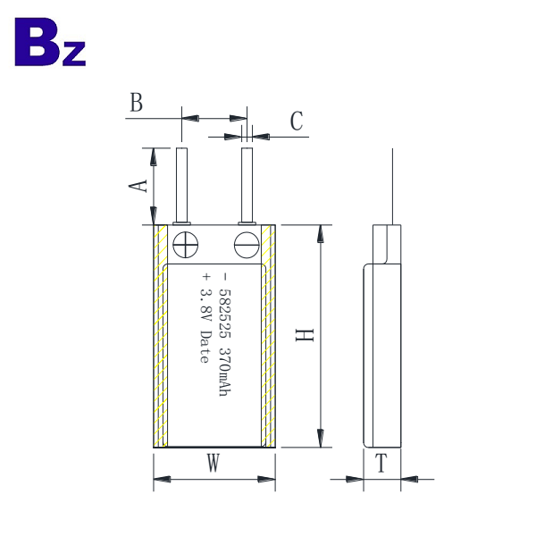 具有KC認證的370mAh鋰電池