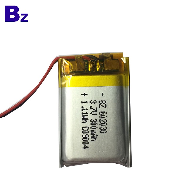 602030 300mAh 3.7V 鋰聚合物電池