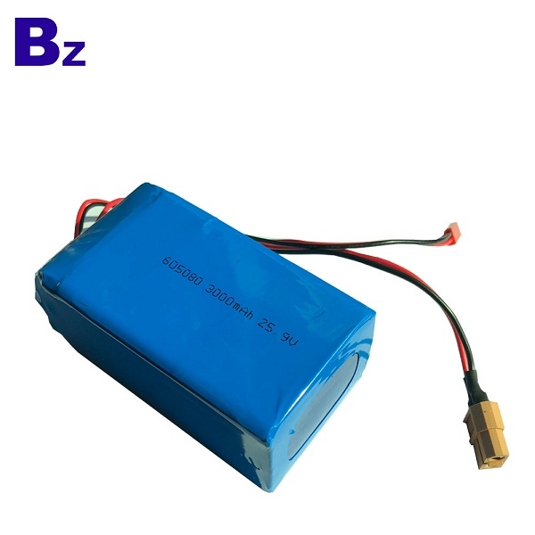 定制 BZ 605080-7S 25.9V 3000mAh 聚合物鋰離子電池組