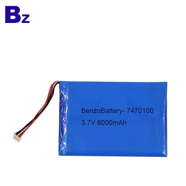 7470100 6000mah 3.7V 適用於醫療產品的鋰電池