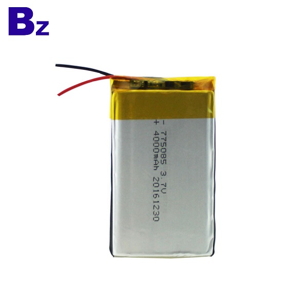 775080 4000mAh 3.7V 可充電聚合物鋰離子電池