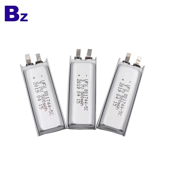 電子煙充電盒的電池 801744 5C 3.7v 500mAh 鋰電池