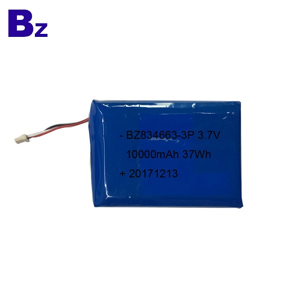 834663-3P 10000mAh 3.7V 可充電鋰電池