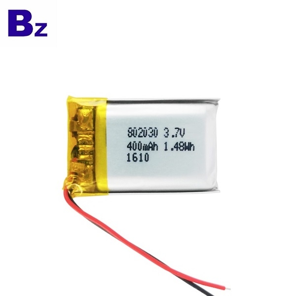 802030 400mAh 3.7V鋰聚合物電池