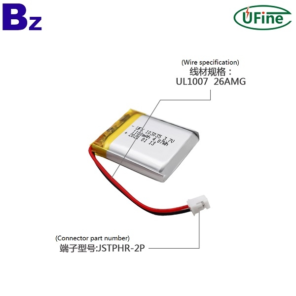 103035 3.7V 1100mAh鋰聚合物電池