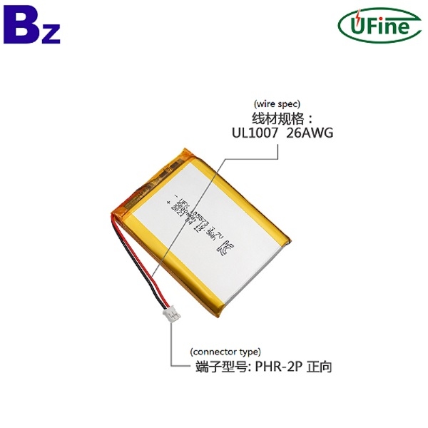 105573 3.7V 5000mAh鋰離子聚合物電池