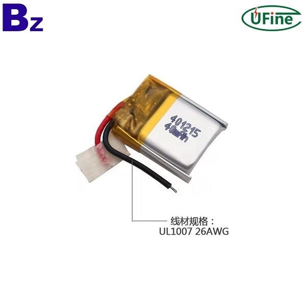 401215 40mAh 3.7V 鋰聚合物電池