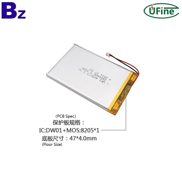 405073 1600mAh 3.7V 鋰聚合物電池