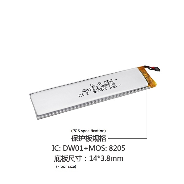 422079 930mAh 3.7V鋰聚合物電池