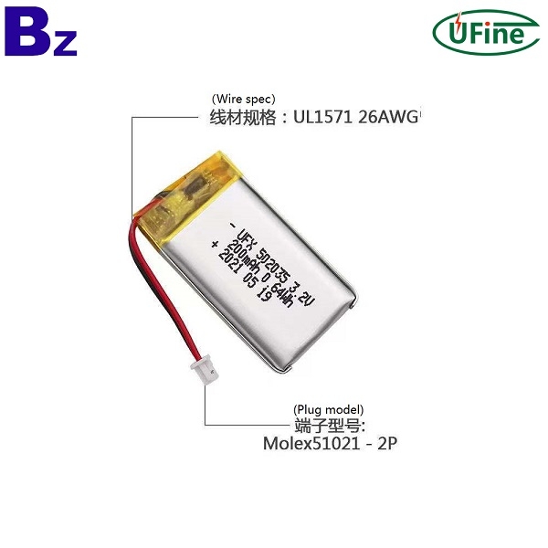 3.2V LiFePO4電池 