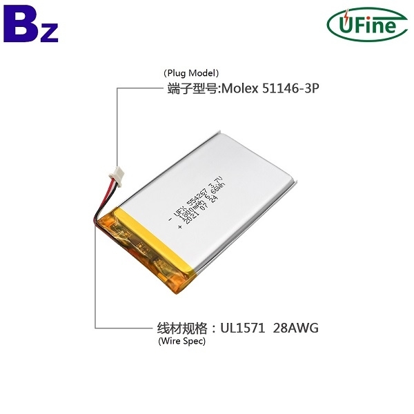 554267 1800mAh 3.7V 鋰電池