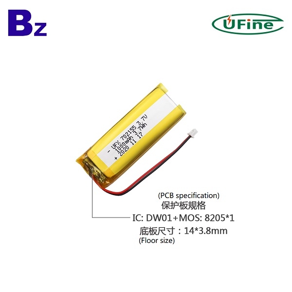 702155 1000mAh 3.7V鋰聚合物電池