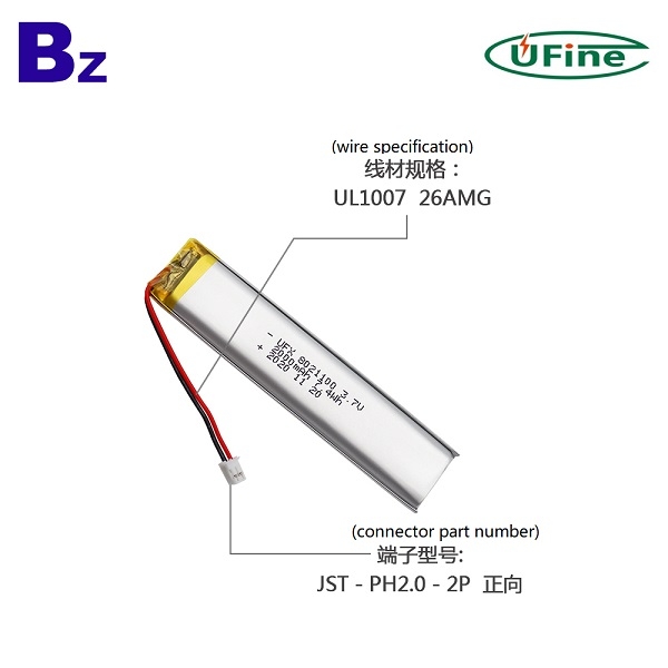 8021100 2000mAh 3.7V鋰聚合物電池