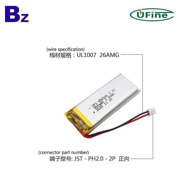 900mAh Healthcare Device LiFePO4電池